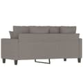 Miniatyrbild 4 av 8: vidaXL 2-sitssoffa taupe 140 cm tyg