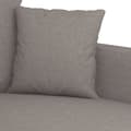 Miniatyrbild 5 av 8: vidaXL 2-sitssoffa taupe 140 cm tyg