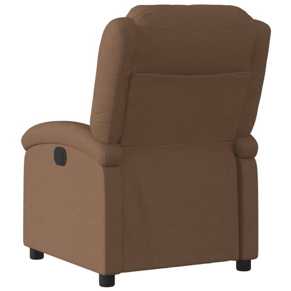 vidaXL Reclinerfåtölj brun tyg