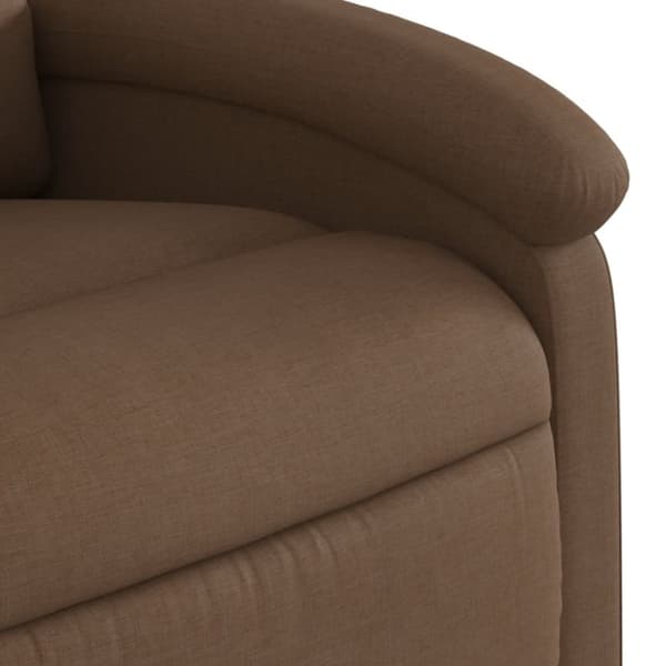 vidaXL Reclinerfåtölj brun tyg