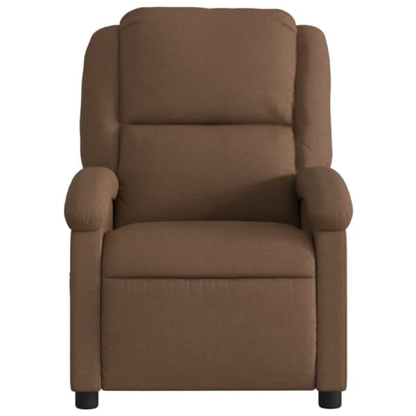 vidaXL Reclinerfåtölj brun tyg