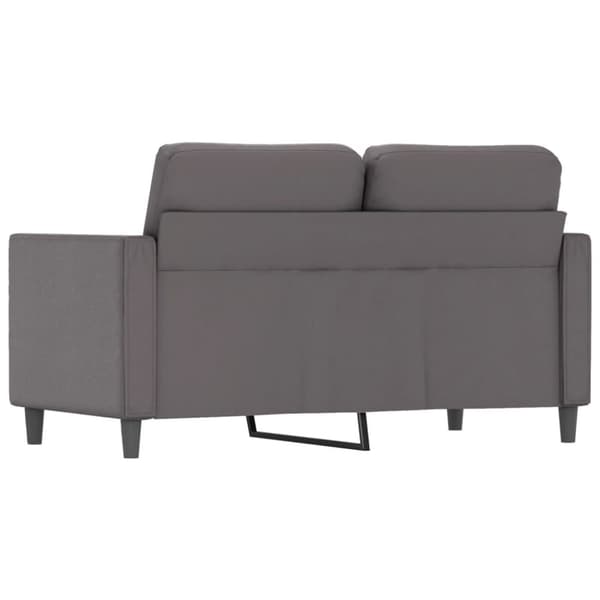 vidaXL 2-sitssoffa Grå 120 cm konstläder
