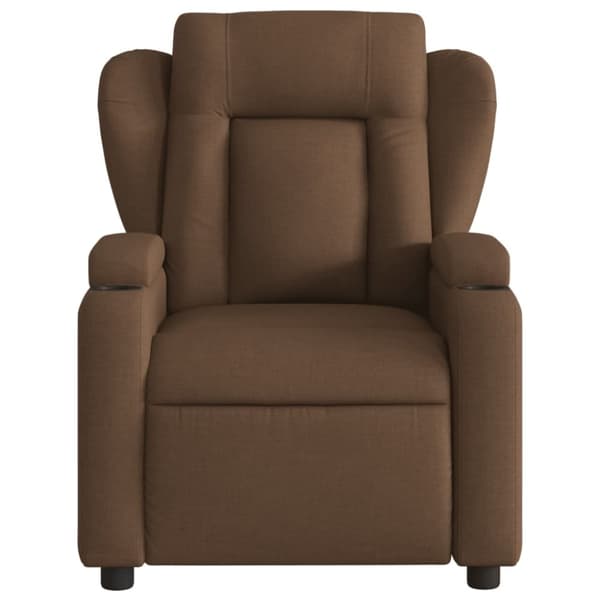 vidaXL Reclinerfåtölj brun tyg