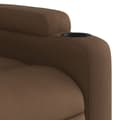 Miniatyrbild 7 av 11: vidaXL Reclinerfåtölj brun tyg