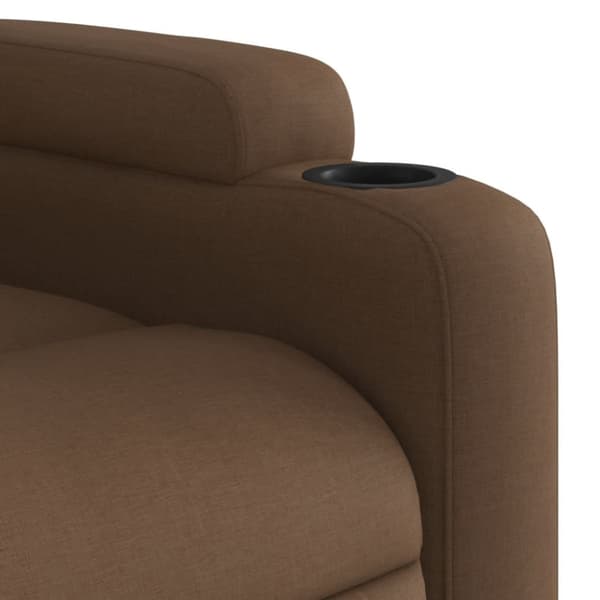 vidaXL Reclinerfåtölj brun tyg