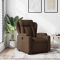 Miniatyrbild 11 av 11: vidaXL Reclinerfåtölj brun tyg