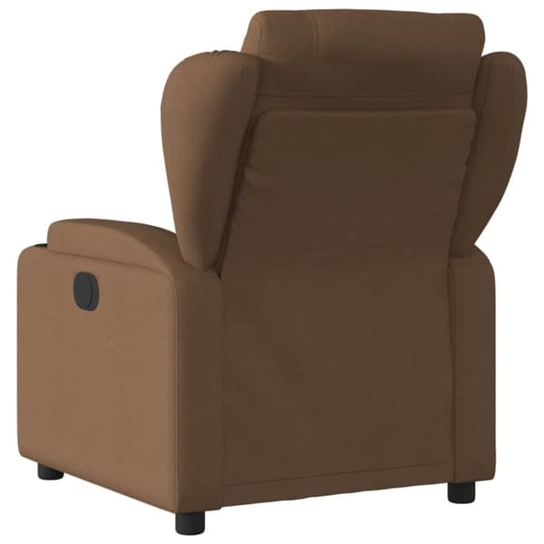 vidaXL Reclinerfåtölj brun tyg