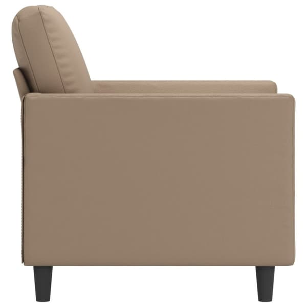 vidaXL Fåtölj Cappuccino 60 cm konstläder