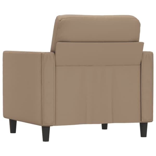 vidaXL Fåtölj Cappuccino 60 cm konstläder