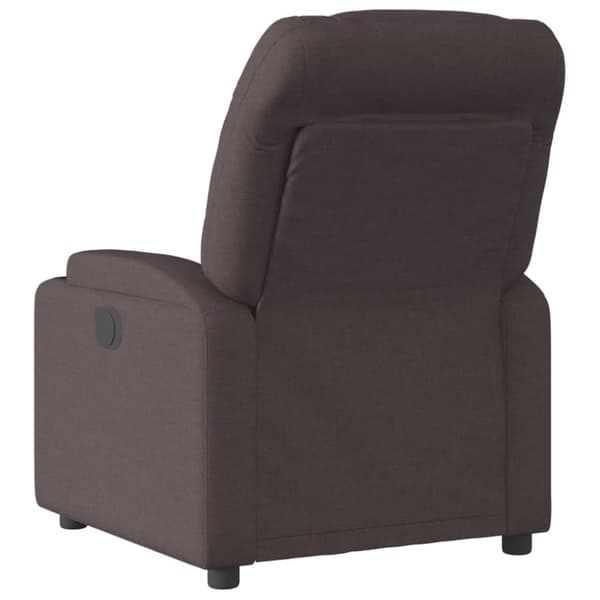 vidaXL Reclinerfåtölj mörkbrun tyg