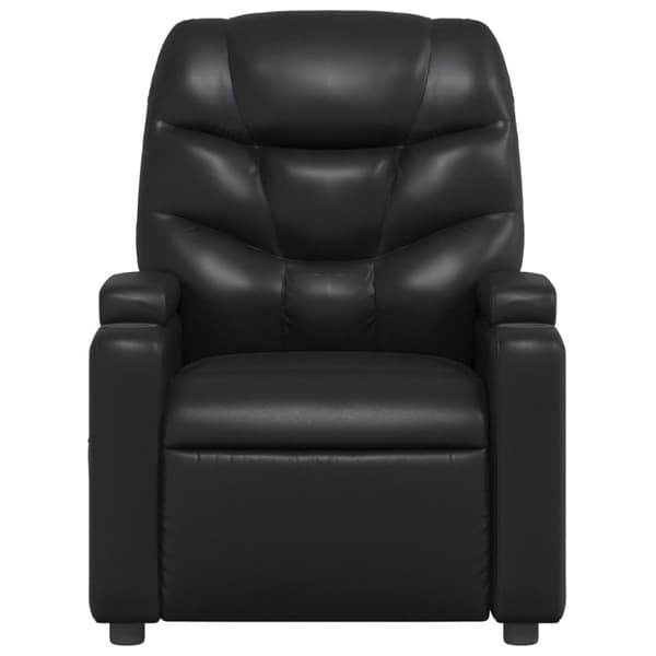 vidaXL Reclinerfåtölj svart konstläder