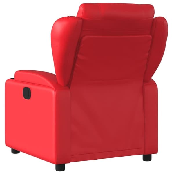 vidaXL Reclinerfåtölj röd konstläder