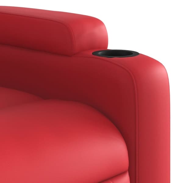 vidaXL Reclinerfåtölj röd konstläder