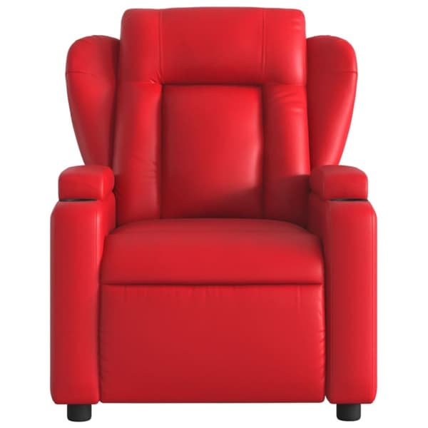 vidaXL Reclinerfåtölj röd konstläder