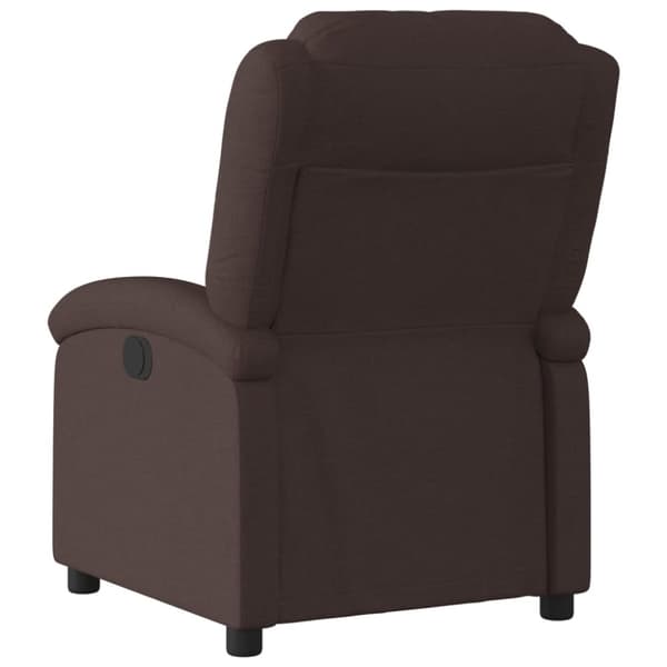 vidaXL Reclinerfåtölj mörkbrun tyg