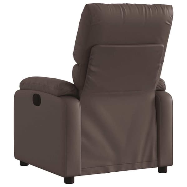 vidaXL Massagefåtölj brun konstläder