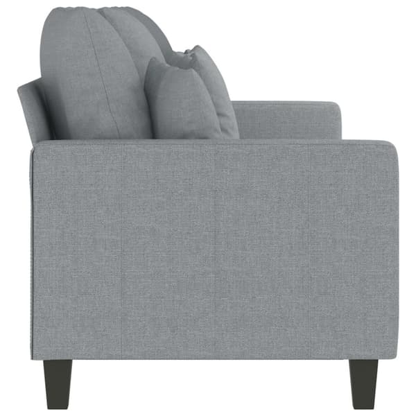 vidaXL 3-sitssoffa ljusgrå 180 cm tyg
