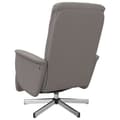Miniatyrbild 4 av 11: vidaXL Massagefåtölj med fotstöd taupe tyg