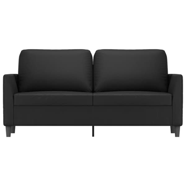 vidaXL 2-sitssoffa svart 140 cm konstläder