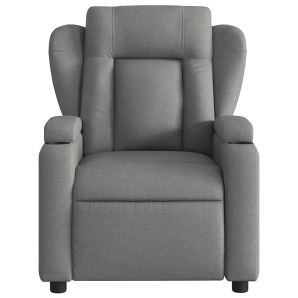 vidaXL Reclinerfåtölj mörkgrå tyg