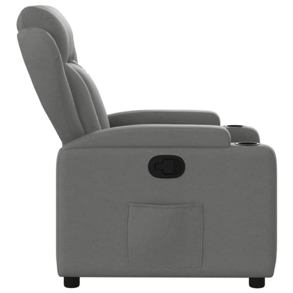 vidaXL Reclinerfåtölj mörkgrå tyg