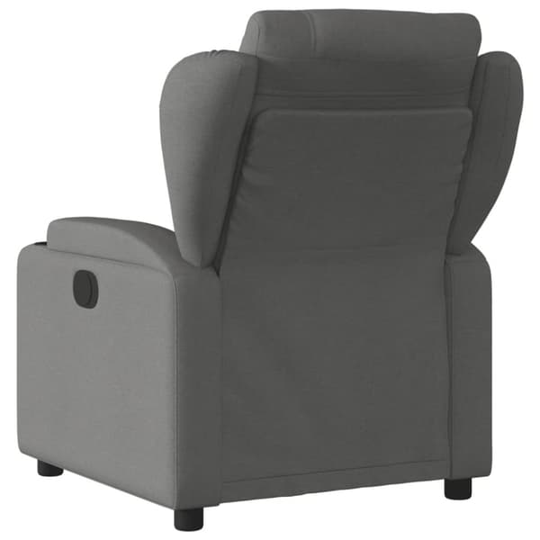 vidaXL Reclinerfåtölj mörkgrå tyg