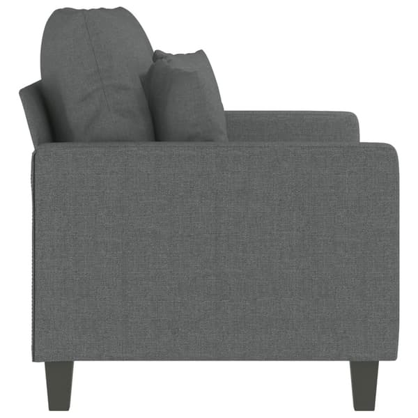 vidaXL Soffa 2-sits mörkgrå 120 cm tyg