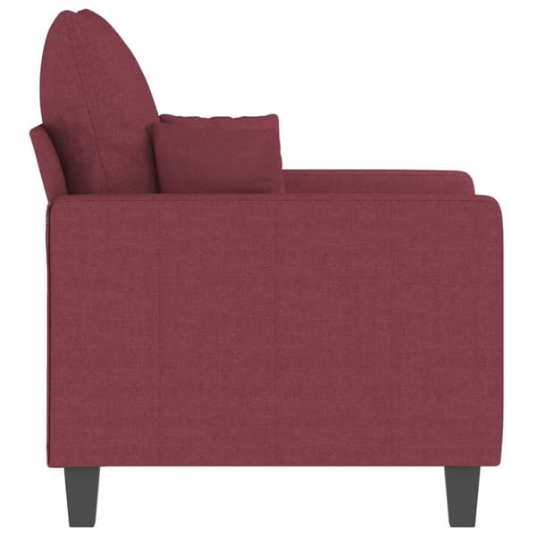 vidaXL Fåtölj vinröd 60 cm tyg