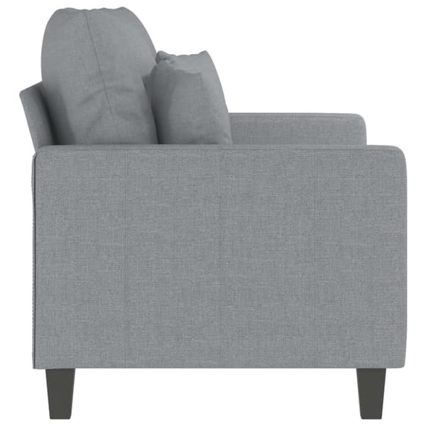 vidaXL 2-sitssoffa ljusgrå 120 cm tyg
