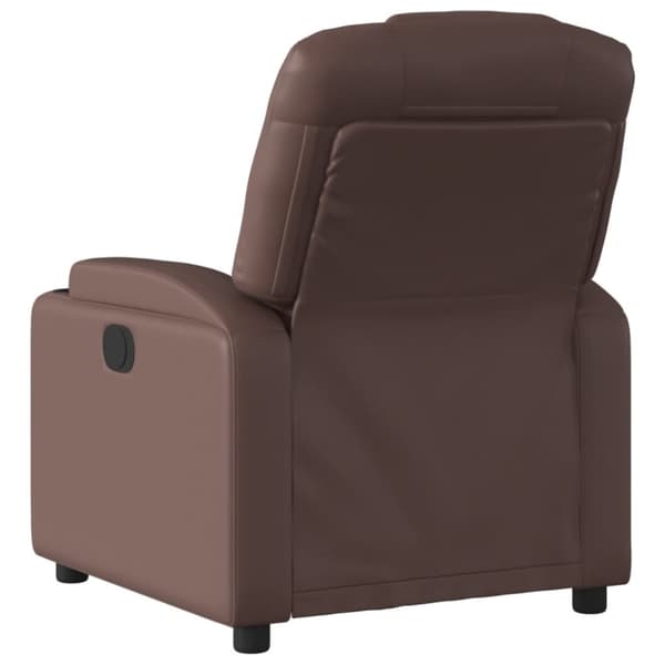 vidaXL Reclinerfåtölj brun konstläder