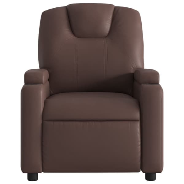 vidaXL Reclinerfåtölj brun konstläder