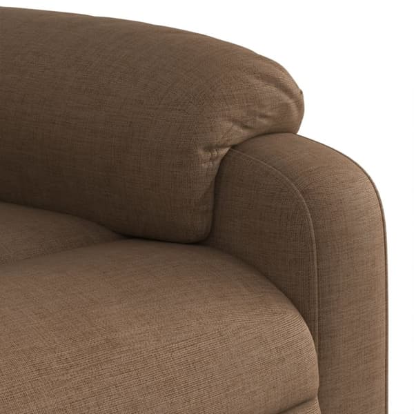 vidaXL Massagefåtölj brun tyg