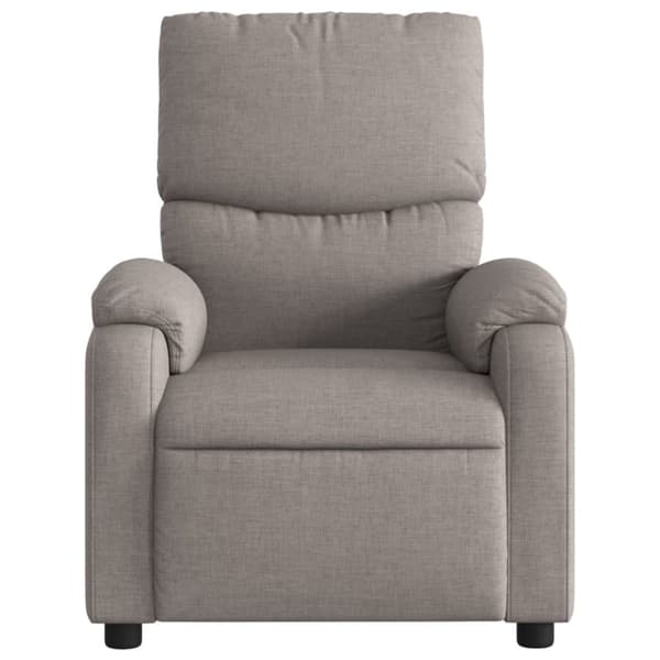 vidaXL Massagefåtölj taupe tyg
