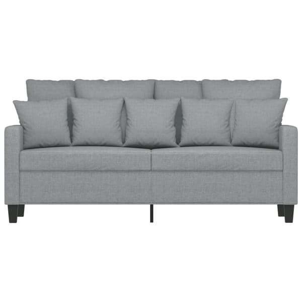 vidaXL 2-sitssoffa ljusgrå 140 cm tyg
