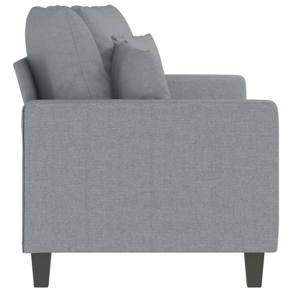 vidaXL 2-sitssoffa ljusgrå 140 cm tyg