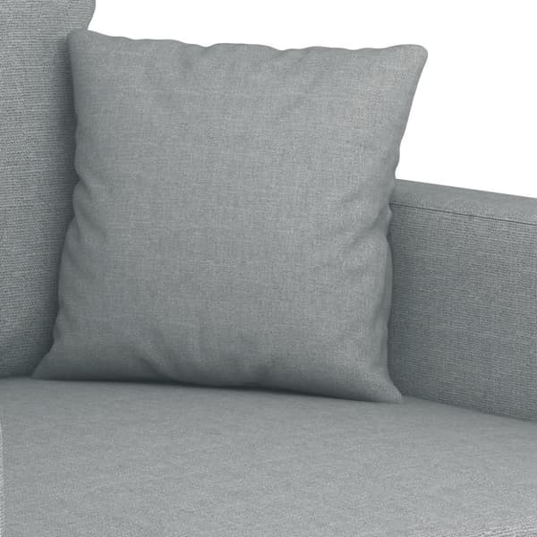 vidaXL 2-sitssoffa ljusgrå 140 cm tyg