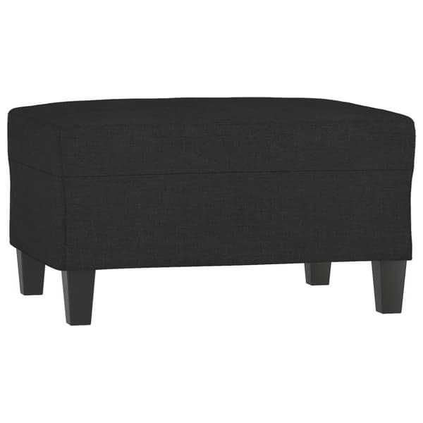 vidaXL sofasæt 4 dele med puder stof sort