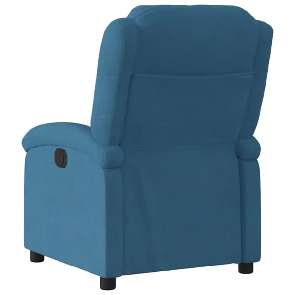 vidaXL lænestol velour blå