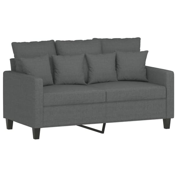 vidaXL sofasæt 3 dele med hynder stof mørkegrå