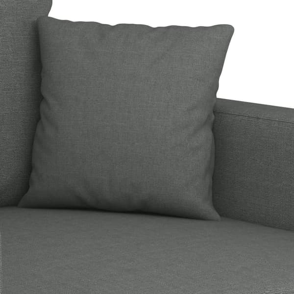 vidaXL sofasæt 3 dele med hynder stof mørkegrå