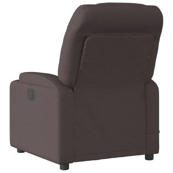 vidaXL massagestol stof mørkebrun