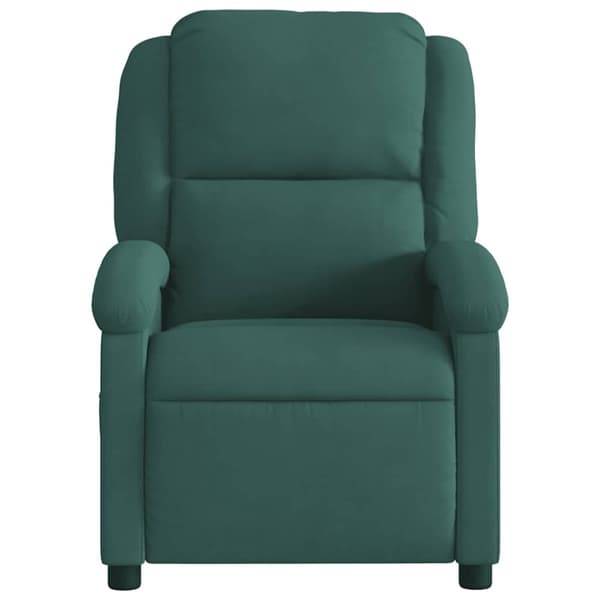 vidaXL massagestol velour mørkegrøn