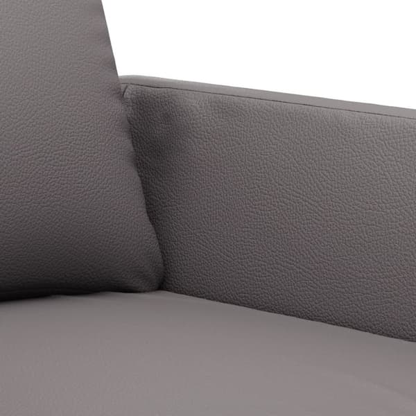 vidaXL sofasæt 3 dele med hynder kunstlæder grå