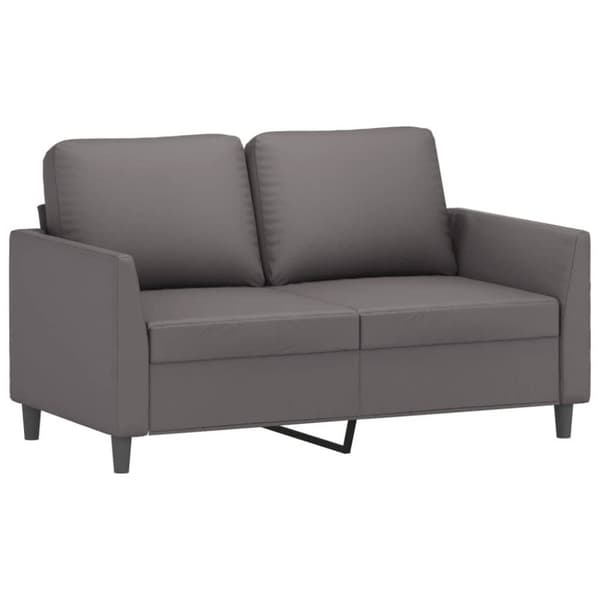 vidaXL sofasæt 3 dele med hynder kunstlæder grå