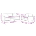 Miniatyrbillede 6 af 7: vidaXL sofasæt 2 dele med hynder kunstlæder sort