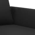 Miniatyrbillede 5 af 7: vidaXL sofasæt 2 dele med hynder kunstlæder sort