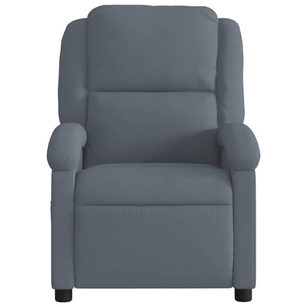 vidaXL massagestol velour mørkegrå