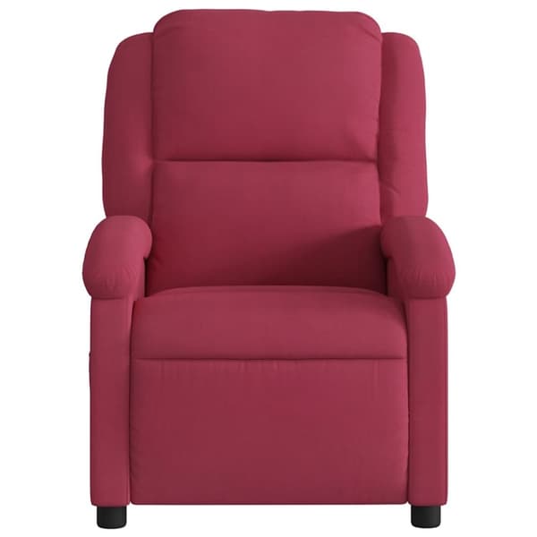 vidaXL massagestol velour vinrød