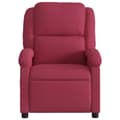 Miniatyrbillede 3 af 9: vidaXL massagestol velour vinrød