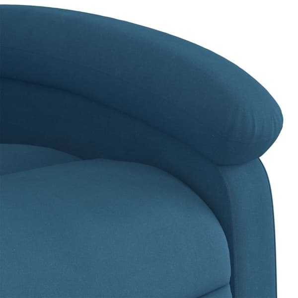 vidaXL massagestol velour blå